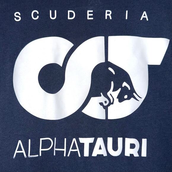 Formula1 Scuderia AlphaTauri Navy Blue Men’s Short Sleeve Logo T-Shirt Size XXL - Picture 7 of 10